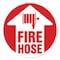 Signmission Fire Hose 16in Non-Slip Floor Marker, 16" x 16", FD-2-C-16-99935 FD-2-C-16-99935 - alternate 1